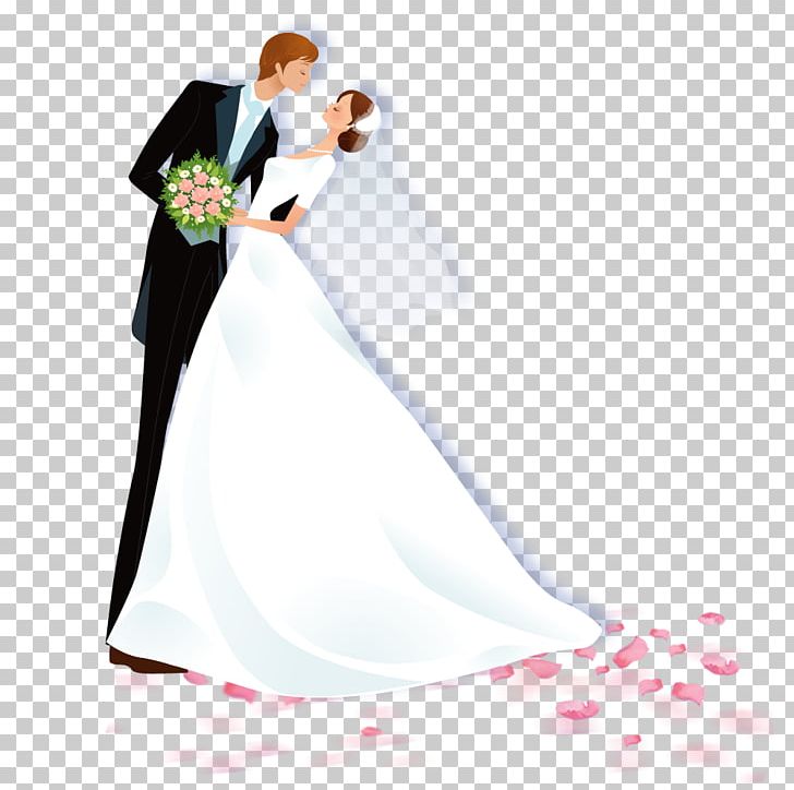 Wedding Marriage Illustration PNG, Clipart, Character, Contemporary Western Wedding Dress, Download, Dress, Girl Free PNG Download