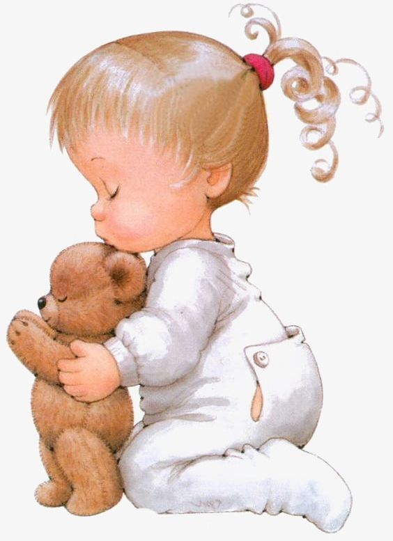 Baby And Toy Bear PNG, Clipart, Baby, Baby Clipart, Bear, Bear Clipart, Girl Free PNG Download