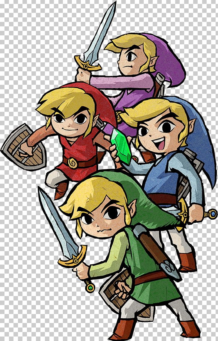The Legend Of Zelda: Four Swords Adventures The Legend Of Zelda: A Link To The Past And Four Swords GameCube PNG, Clipart, Art, Artwork, Cartoon, Fiction, Fictional Character Free PNG Download