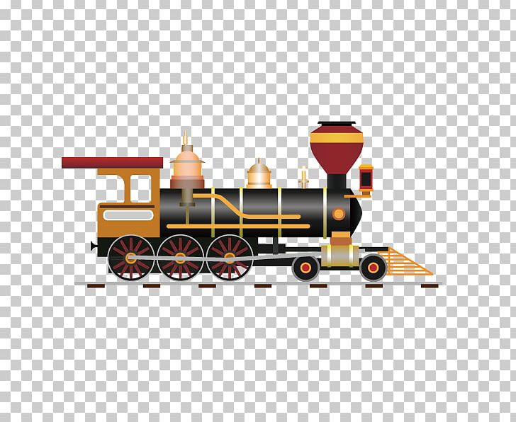 Train Rail Transport Steam Locomotive Illustration PNG, Clipart, Drawing, Locomotive, Photography, Recreation, Retro Background Free PNG Download