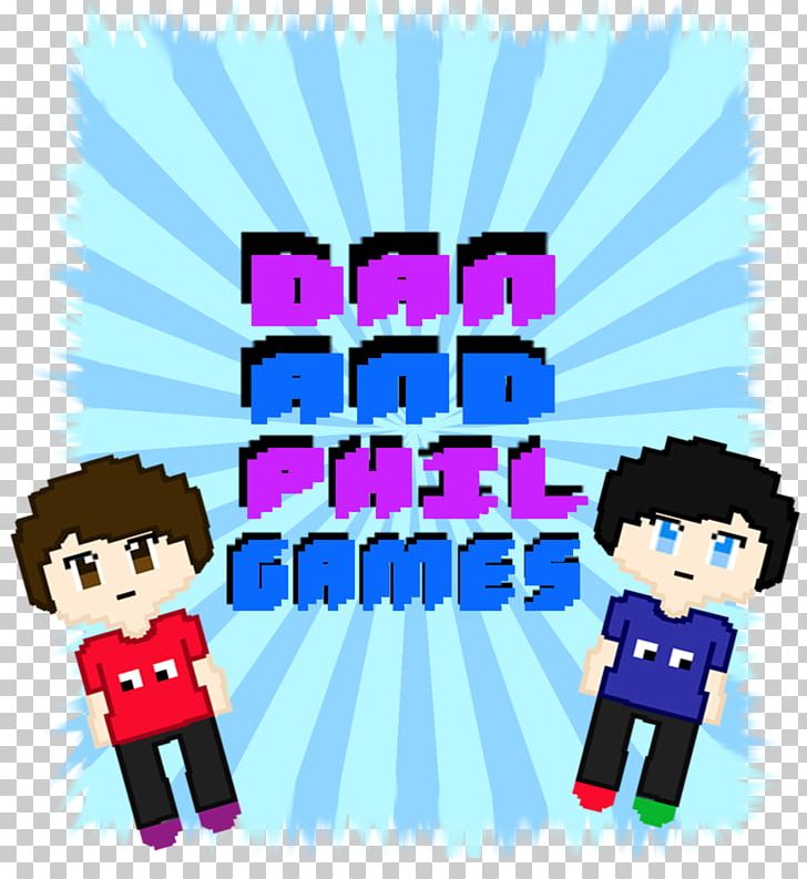 Drawing Dan And Phil Fan Art DanAndPhilGAMES PNG, Clipart, Area, Art, Blue, Cartoon, Character Free PNG Download