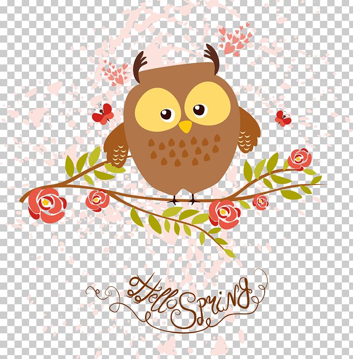 Bird Little Owl Drawing Euclidean PNG, Clipart, Animals, Beak, Bird Of Prey, Cartoon Animal, Cartoon Hand Drawing Free PNG Download