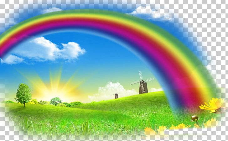 Desktop Nature Rainbow High-definition Television PNG, Clipart, 4k Resolution, 1080p, Atmosphere, Atmosphere Of Earth, Cloud Free PNG Download