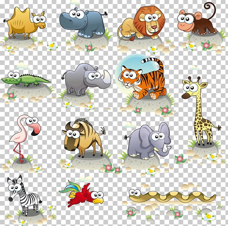 Hand-painted Cartoon Animals PNG, Clipart, Animal, Carnivoran, Cartoon, Cartoon Character, Cartoon Eyes Free PNG Download