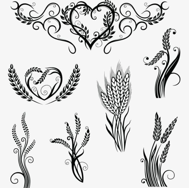 Wheat Pattern PNG, Clipart, Arabesque, Decorative, Decorative Pattern, Foodstuff, Grain Free PNG Download