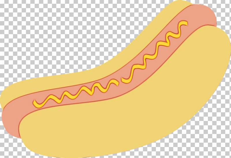 Hot Dog Yellow Font Shoe Fruit PNG, Clipart, Fruit, Hot Dog, Meter, Paint, Shoe Free PNG Download