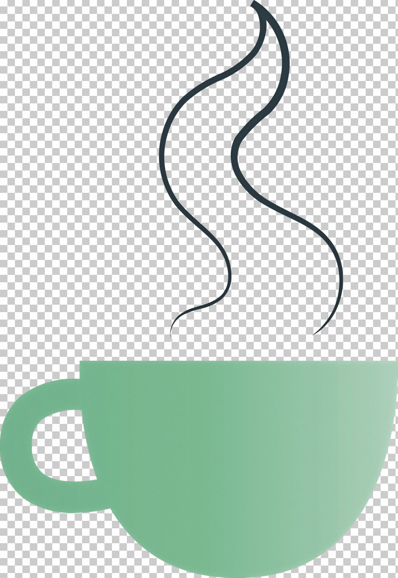 Coffee Cup PNG, Clipart, Coffee, Coffee Cup, Cup, Green, Line Free PNG Download