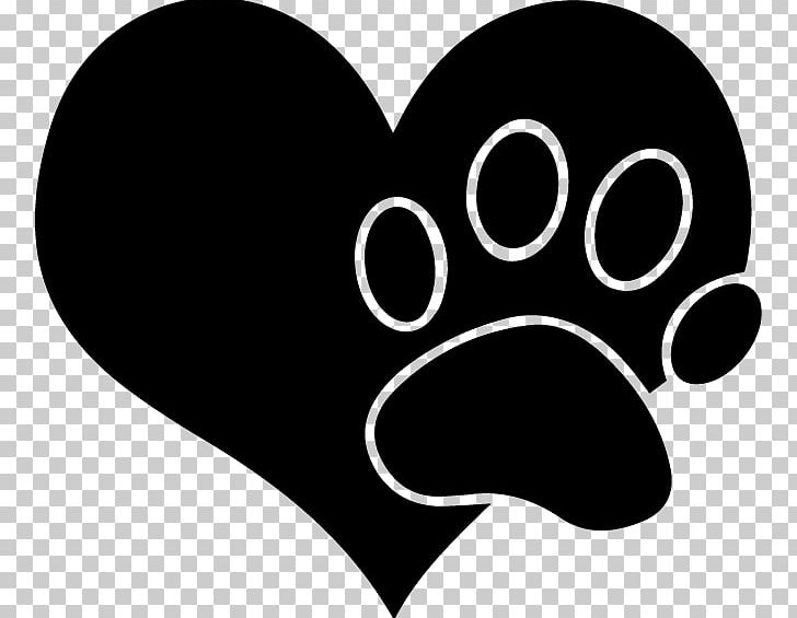 Paw White Snout Black M PNG, Clipart, Black, Black And White, Black M, Circle, Heart Free PNG Download