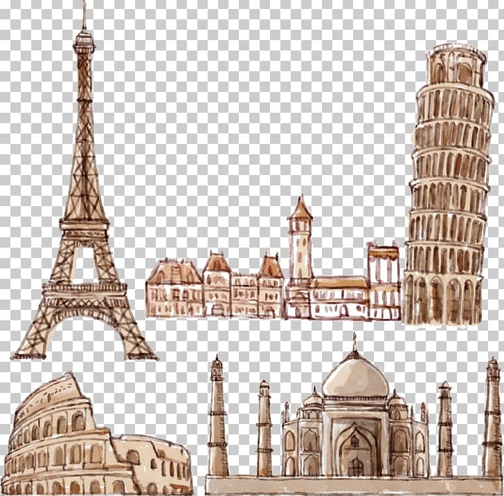 Eiffel Tower New York City Rome Drawing PNG, Clipart, Architecture, Building, City, Colosseum Vector, Download Free PNG Download
