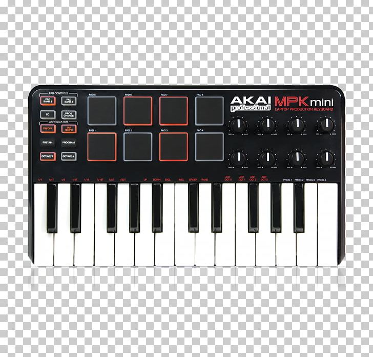 Computer Keyboard Akai Professional MPK Mini MKII MIDI Controllers PNG, Clipart, Akai, Computer Keyboard, Controller, Digital Piano, Input Device Free PNG Download