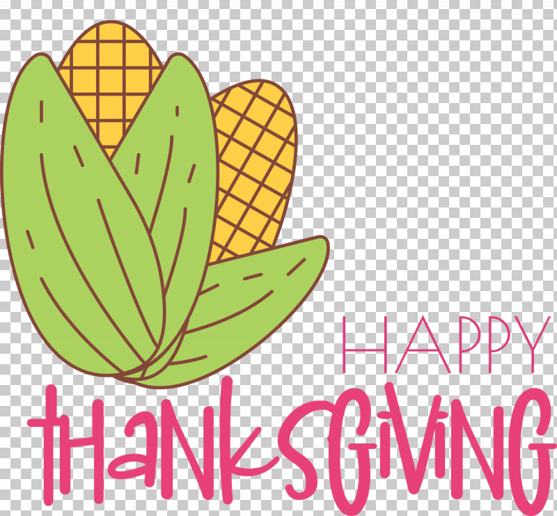 Happy Thanksgiving PNG, Clipart, Fruit, Happy Thanksgiving, Leaf, Line, Logo Free PNG Download