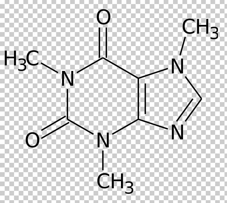 Caffeinated Drink Coffee Caffeine Chemical Structure PNG, Clipart, Angle, Area, Black And White, Caffeinated Drink, Caffeine Free PNG Download