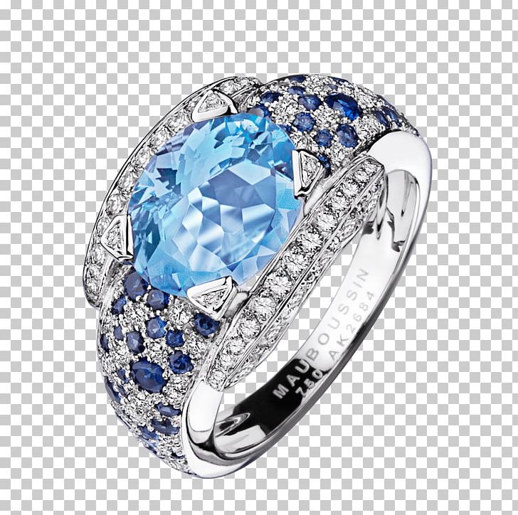 Mauboussin Engagement Ring Sapphire Jewellery PNG, Clipart, Aquamarine, Beryl, Bling Bling, Blue, Body Jewelry Free PNG Download