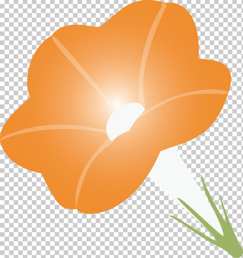 Morning Glory Flower PNG, Clipart, Flower, Heart, Morning Glory Flower, Orange, Petal Free PNG Download