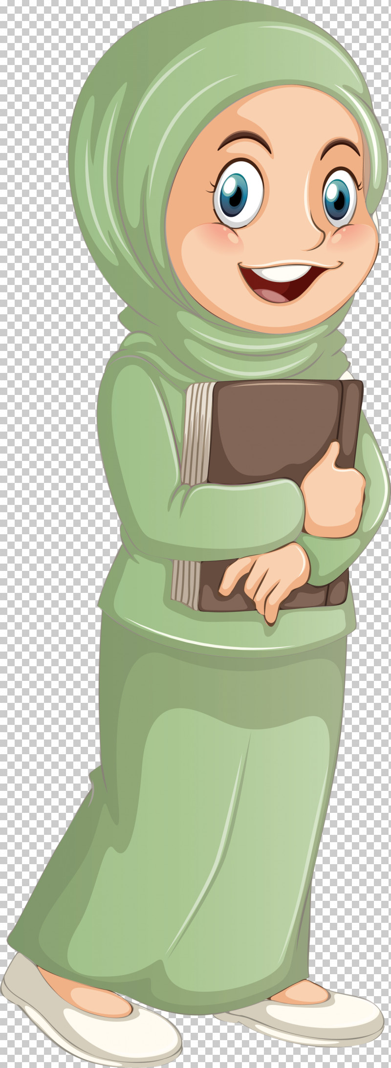 Muslim People PNG, Clipart, Animation, Cartoon, Green, Muslim People, Style Free PNG Download