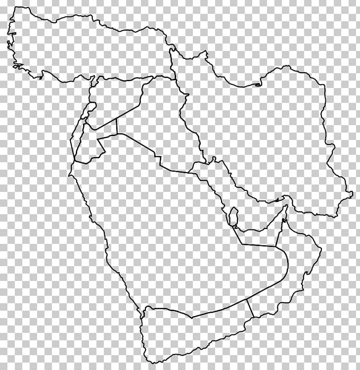 Middle East United States Second World War Blank Map PNG, Clipart, Angle, Area, Artwork, Black And White, Blank Map Free PNG Download