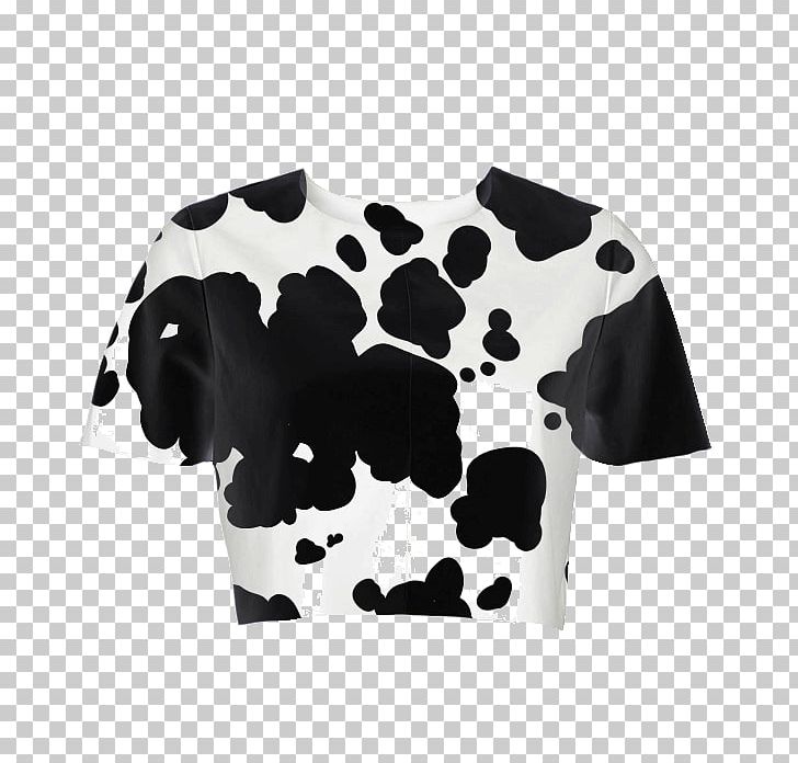 T-shirt Sleeve Cattle Crop Top PNG, Clipart, Black, Cattle, Clothing, Crop Top, Dalmatian Free PNG Download