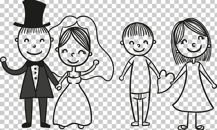 Wedding Invitation Bridegroom PNG, Clipart, Black, Boy, Bride, Cartoon Character, Cartoon Eyes Free PNG Download