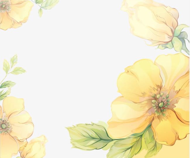 Yellow Flower Box PNG, Clipart, Box Clipart, Flower Clipart, Flowers, Frame, Material Free PNG Download