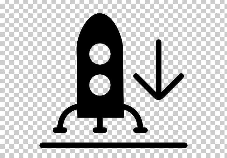 Landing Rocket Computer Icons Spacecraft PNG, Clipart, Angle, Black And White, Clip Art, Computer Icons, Go Down Free PNG Download