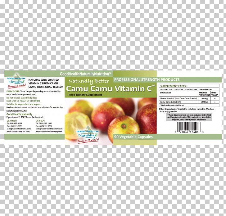 Camu Camu Ascorbic Acid Superfood Vitamin PNG, Clipart, Apple, Ascorbic Acid, Auglis, Brand, Camu Camu Free PNG Download