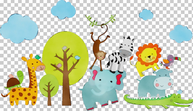 Cartoon Child Art Tree Adaptation Room PNG, Clipart, Adaptation, Animal Figure, Cartoon, Child Art, Giraffidae Free PNG Download