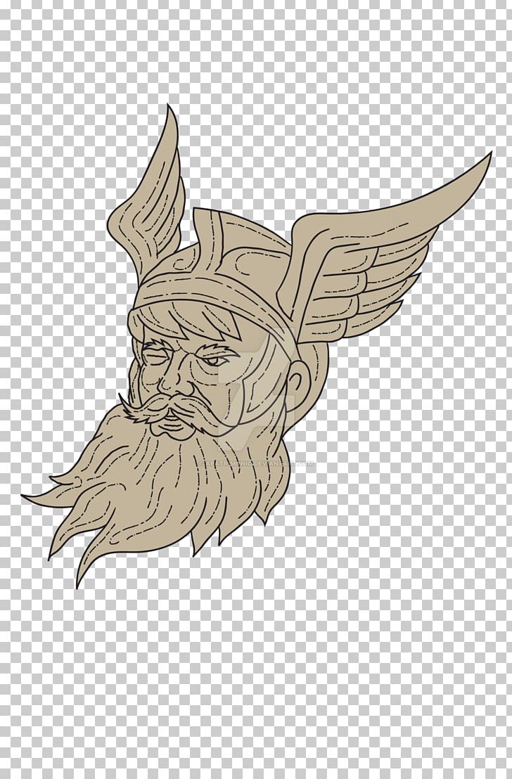 Odin Asgard Norse Mythology Drawing PNG, Clipart, Art, Asgard, Beak, Bird, Bird Of Prey Free PNG Download