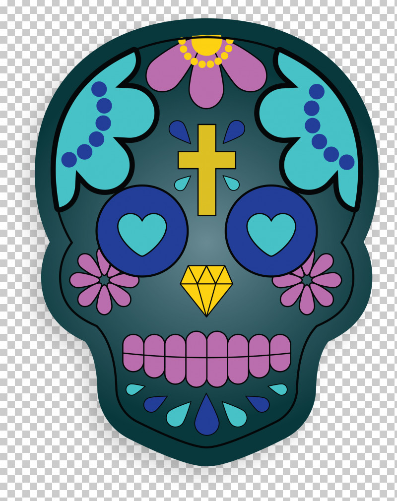 Skull Mexico PNG, Clipart, Mexico, Purple, Skull Free PNG Download