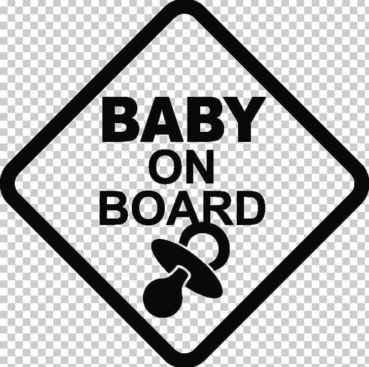 Bumper Sticker Decal Infant Child PNG, Clipart, Area, Baby On Board, Baby Toddler Car Seats, Birth Weight, Black And White Free PNG Download