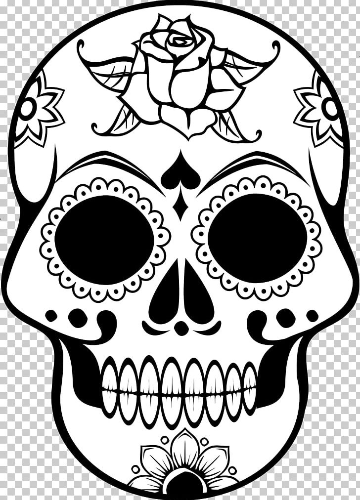 Calavera Day Of The Dead Skull Coloring Book Mandala PNG, Clipart,  Free PNG Download