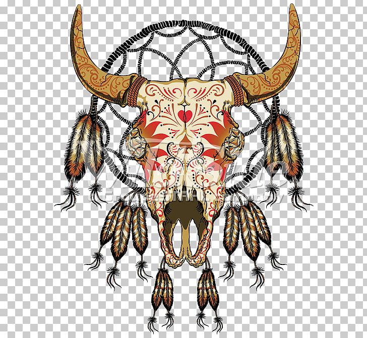 Skull Dreamcatcher Indigenous Peoples Of The Americas Cattle War Bonnet PNG, Clipart, Art, Bone, Cattle, Costume Design, Drawing Free PNG Download