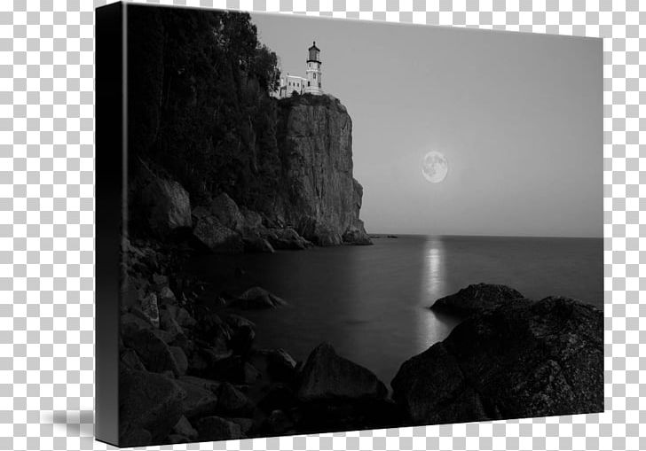 Split Rock Lighthouse Canvas Print Art PNG, Clipart, Art, Black And White, Canvas, Canvas Print, Gallery Wrap Free PNG Download
