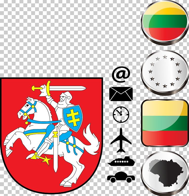 Flag Of Lithuania T-shirt Coat Of Arms Of Lithuania PNG, Clipart, American Flag, Area, Ball, Coat Of Arms, Flag Free PNG Download
