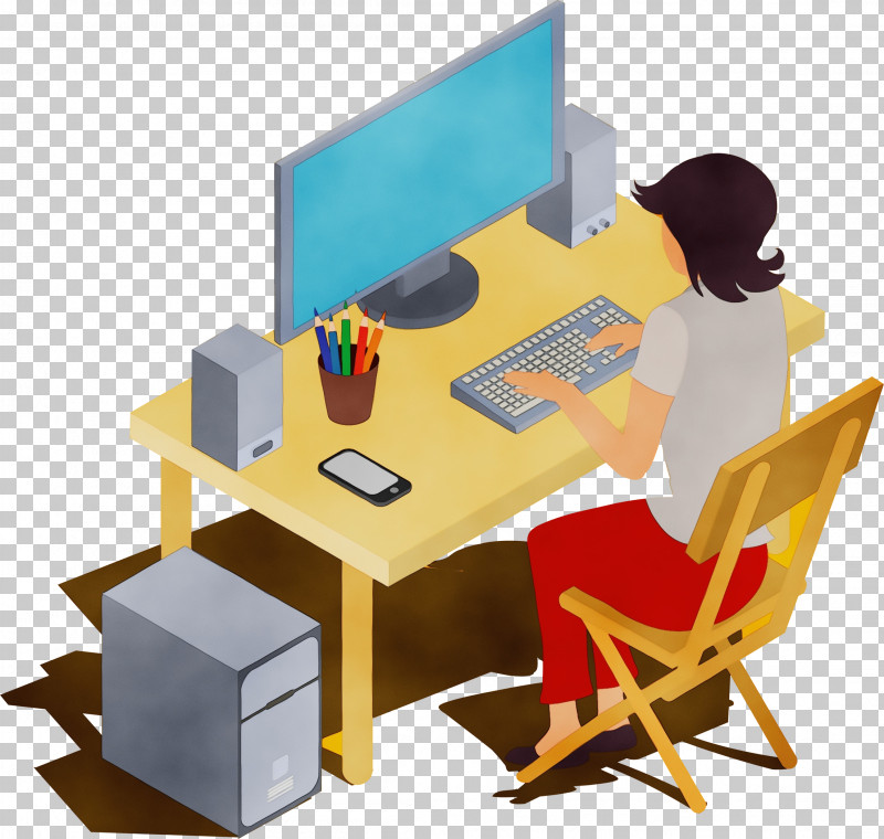 Desk Furniture Business Cartoon PNG, Clipart, Angle, Business, Cartoon, Desk, Furniture Free PNG Download
