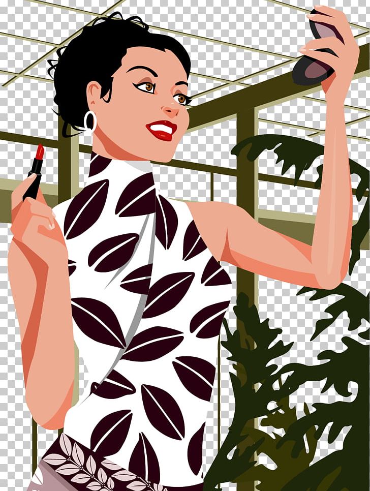 Woman Cartoon Make-up Illustration PNG, Clipart, Beauty, Bijin, Cartoon, Fashion, Fashion Design Free PNG Download