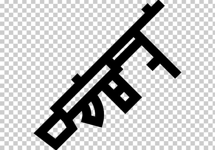 Computer Icons Weapon Machine Gun Firearm PNG, Clipart, Angle, Black, Black And White, Brand, Bullet Free PNG Download