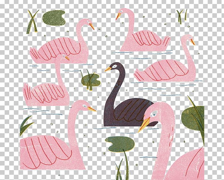 Swan Goose Illustration PNG, Clipart, Animal, Animals, Art, Beak, Behance Free PNG Download