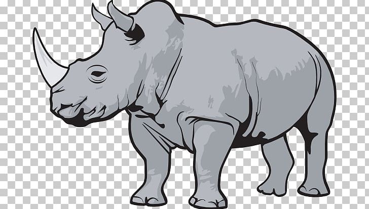 Rhinoceros Scalable Graphics PNG, Clipart, Black And White, Black Rhinoceros, Cartoon Rhino, Cattle Like Mammal, Download Free PNG Download