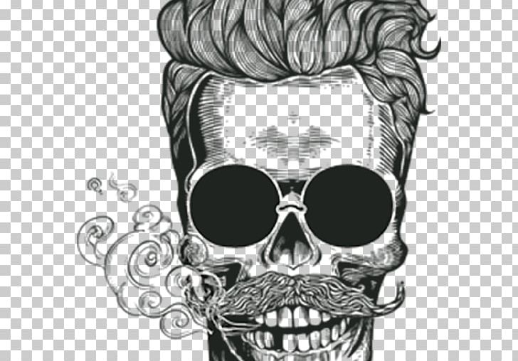 Drawing Skull Art PNG, Clipart, Art, Beard, Black And White, Bone, Drawing Free PNG Download