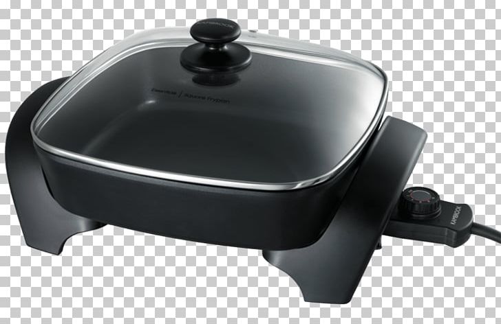 Frying Pan Kambrook Essentials 12" Square Frypan Kambrook 24Cm Electric Die-Cast Non-Stick Skillet Frypan Glass Lid Sunbeam DuraCeramic Frypan FP6000 Cookware PNG, Clipart, Cookware, Cookware Accessory, Cookware And Bakeware, Deep Fryers, Frying Pan Free PNG Download