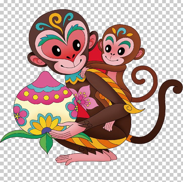 Monkey PNG, Clipart, Abstract Pattern, Animals, Art, Bxednh Thxe2n, Cartoon Free PNG Download