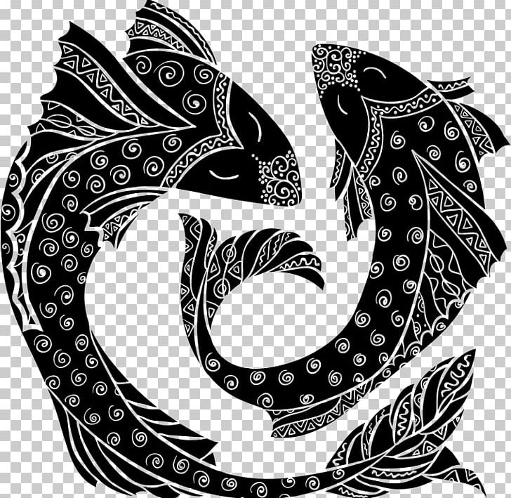 Pisces Astrological Sign Zodiac Astrology PNG, Clipart, Art, Ascendant, Astrological Sign, Astrology, Black And White Free PNG Download