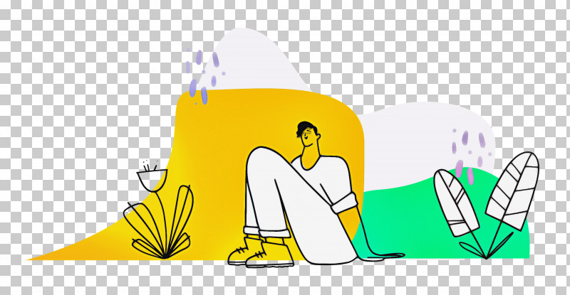 Person Sitting With Plants PNG, Clipart, Biology, Cartoon, Geometry, Hm, Line Free PNG Download