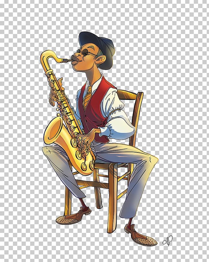 Saxophone Trumpet Tuba Mellophone PNG, Clipart, Art, Behavior, Brass Instrument, Cartoon, Homo Sapiens Free PNG Download