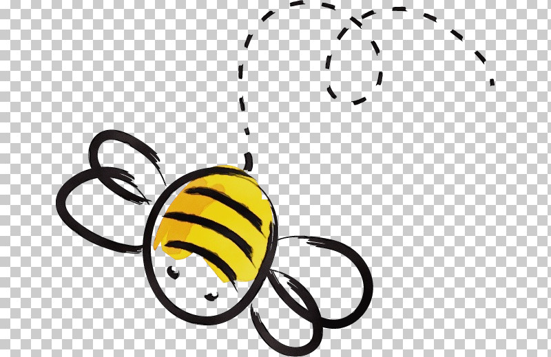 Insects Pollinator Yellow Cartoon Smiley PNG, Clipart, Cartoon, Geometry, Happiness, Insects, Line Free PNG Download