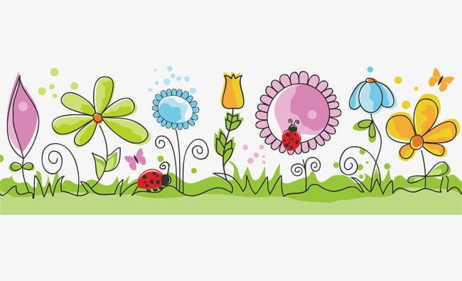 Flowers And Green Grass PNG, Clipart, Flowers Vector, Grass Background, Grass Elements, Grass Material, Grass Vector Free PNG Download