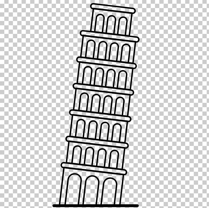 Leaning Tower Of Pisa Eiffel Tower Tower Of London Drawing PNG, Clipart, Angle, Area, Black, Black And White, Coloring Book Free PNG Download