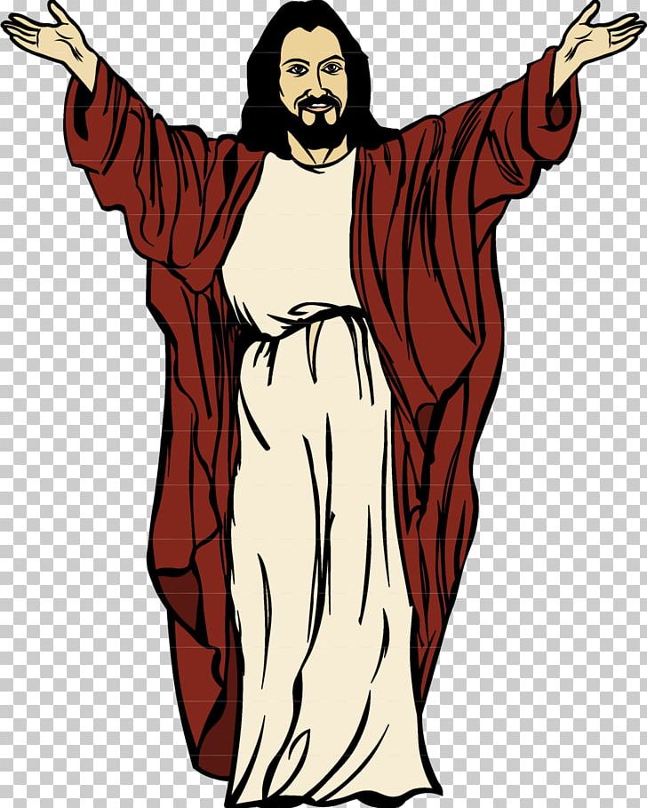 Jesus Cartoon Drawing PNG, Clipart, Art, Clothing, Costume, Costume Design, Depiction Of Jesus Free PNG Download