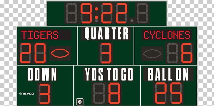 Scoreboard Nevco Inc. Sports Venue Display Device Light-emitting Diode PNG, Clipart, Area, Brand, Digital Clock, Display Device, Energy Free PNG Download