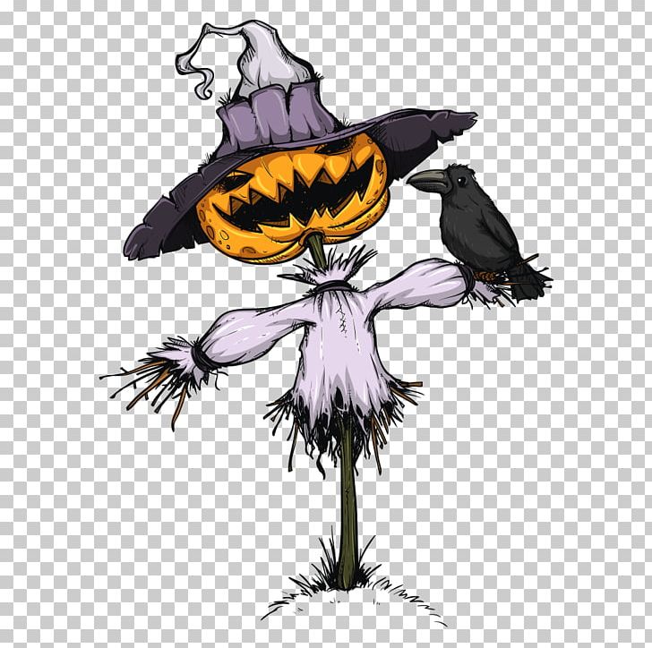 Jack-o-lantern Scarecrow Cartoon Illustration PNG, Clipart, Bird, Cartoon Character, Cartoon Cloud, Cartoon Eyes, Cartoons Free PNG Download